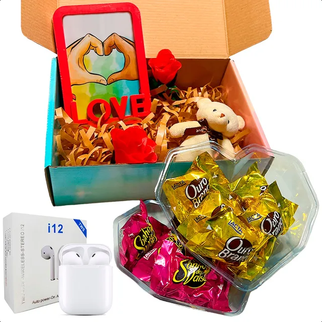 Cesta Chocolates Presente Amiga Namorada Mãe Kit Funcionário