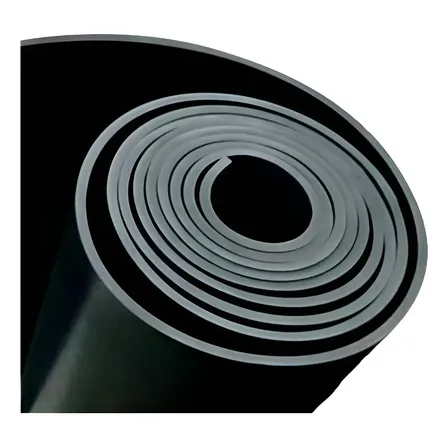 Lençol Piso Manta De Borracha 5mm 1 M De Largura X 5 Metros Preto Liso