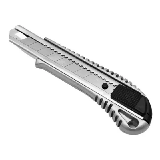 Cutter Exacto Cuchillo Cartonero Metalico + 5 Repuestos
