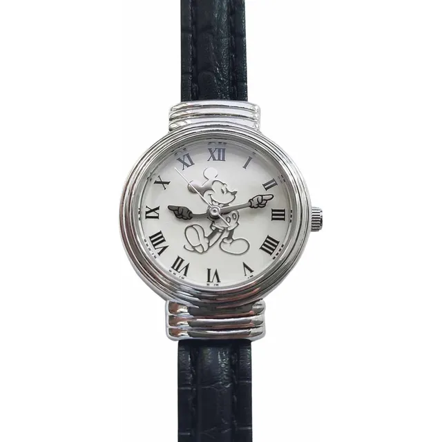 Reloj Mujer Disney Mickey Mouse Vintage Analógico Plata 925