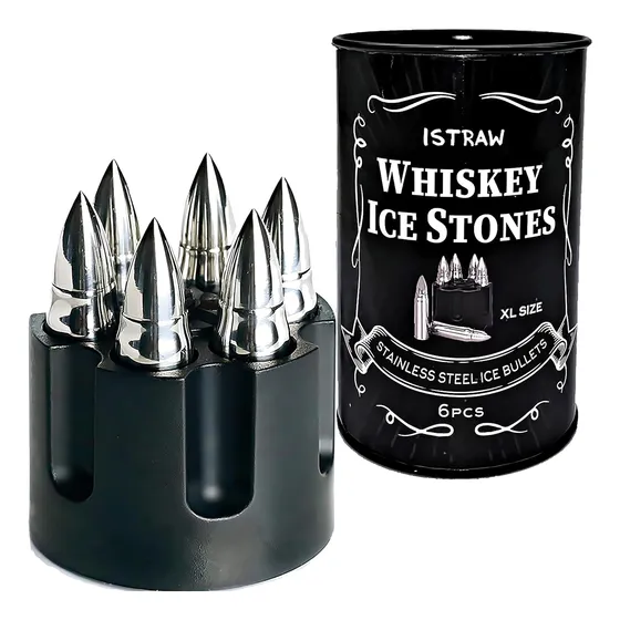 Piedras Metálicas Para Whiskey De Acero Inoxidable