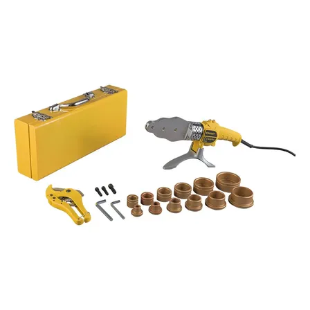 Termofusora Stanley 1500W SXH1530 - Fusión Precisa de Tuberías con Control de Temperatura Incluye 6 Boquillas