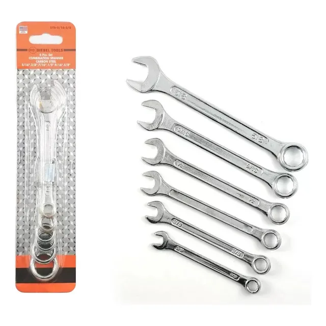 Diesel Tools Dt6-5/16-5/8 Llaves Combinadas Pulgadas