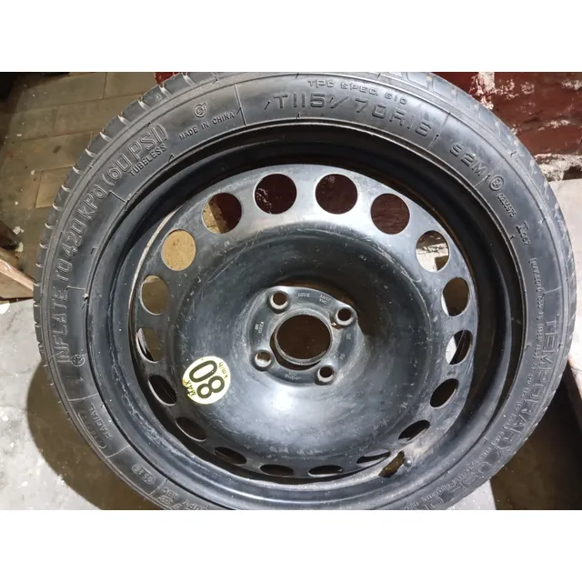 Rueda De Auxilio Temporal Chevrolet Onix T115/70 R 16 92 M Negro