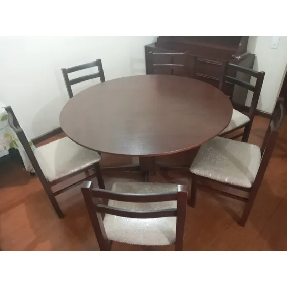 Mesa De Comedor Elcid Impala Montreal 6 Sillas 130 Cm