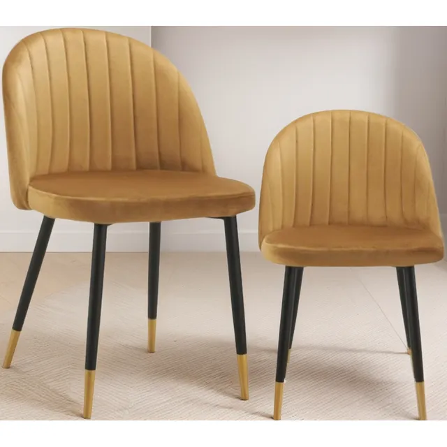 Silla De Comedor Elegante Tapizada Espera Sala Sigurd