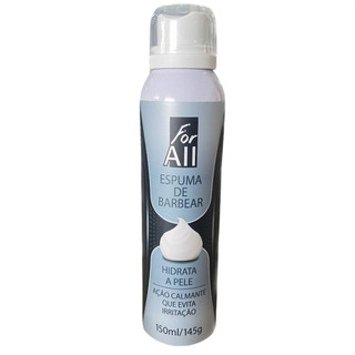 Espuma De Barbear Hidratante E Refrescante 150ml For All Espuma De Barbear Hidratante E Refrescante 150ml For All