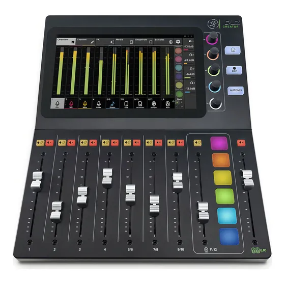 Mixer de podcast digital de 12 canais Mackie Dlz Creator