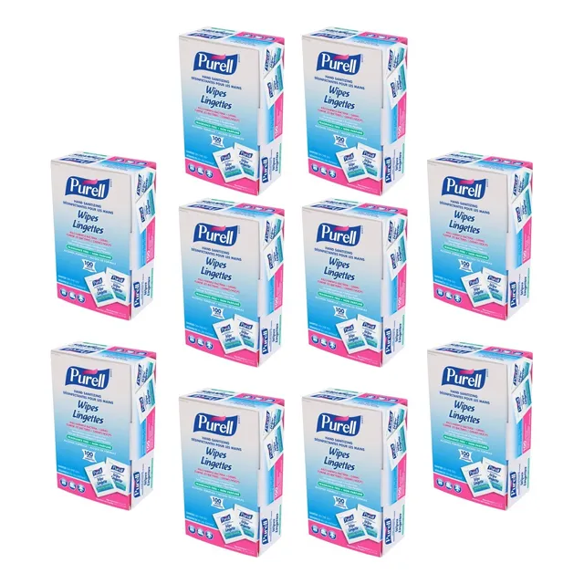 Toallitas De Mano Desinfectantes Purell Individuales 1000pz