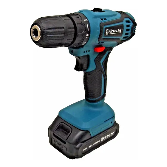 Taladro 10mm Inalambrico C/2 Bat 20v Victeche