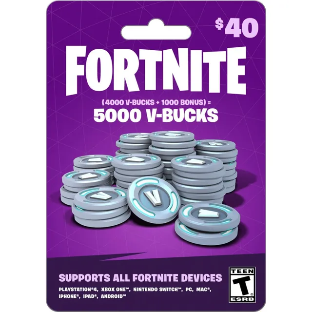 Fortnite - 5000 Pavos Vía Regalo