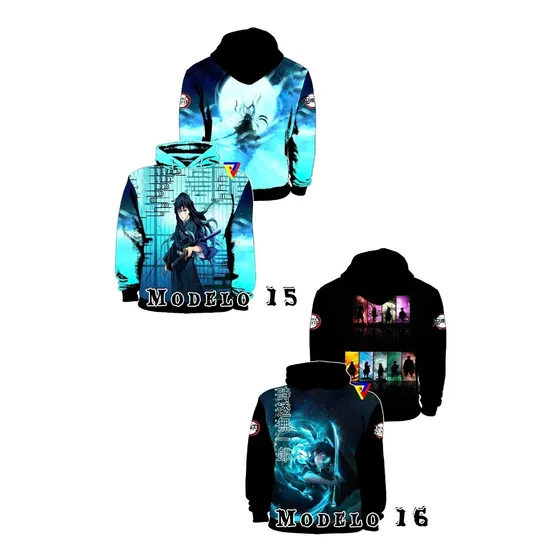 Sweater Sueter Kimetsu No Yaiba Demon Slayer Full Color