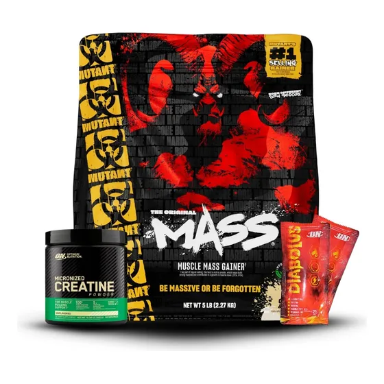 Mutant Mass 5lb Cookies And Cream+creatina On 300gr+2 Diabol Mutant