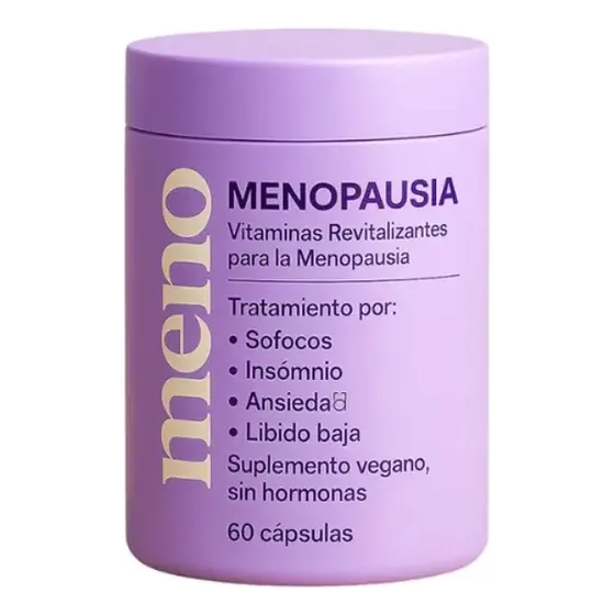 Meno Menopausia Natural 60 Cápsulas Sofocos Animo Sueño Sin Sabor | Cuotas sin interés