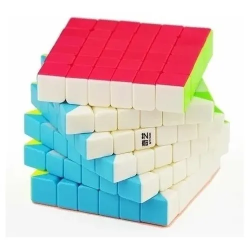 Cubo Mágico Profissional 6x6x6 Qiyi Qifan Stickerless Preto