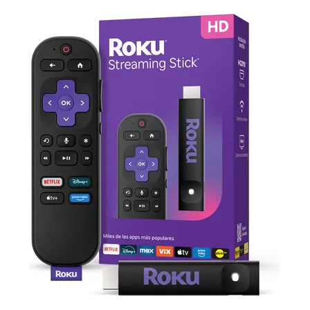 Roku Stick | Dispositivo De Streaming Para Tv Hd Negro 2025
