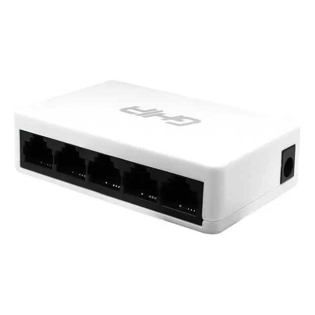 Conmutador Ghia 10-100mbps No Administrable 5 Puertos Color Blanco Modelo GNW-S1
