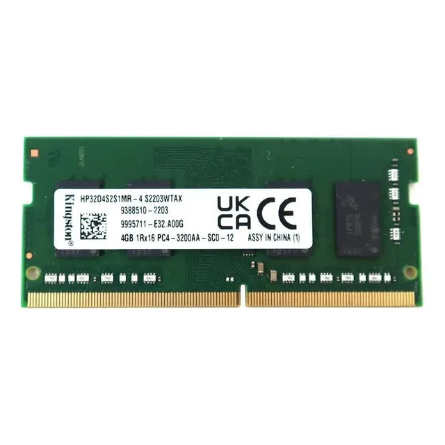 Memoria Ram Kingston 4gb 1rx16 Pc4-3200aa Hp32d4s2s1mr-4 Lap
