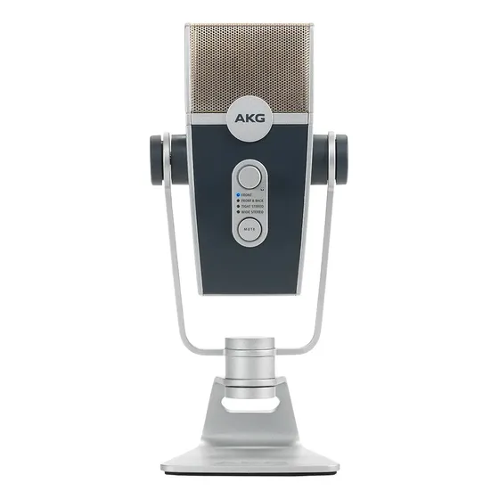 Micrófono AKG Lyra Condensador Estéreo color azul\u002Fplata | Cuotas sin interés