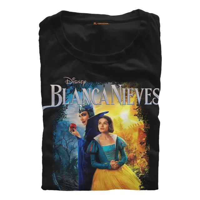 Remera Niños Blancanieves Y Reina Malvada Estampa Algodon