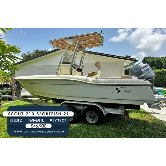 Lancha Scout 210 Sportfish 21 Lv3227