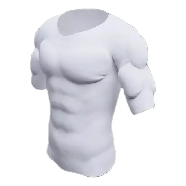 Nuevo Ropa De Músculo Falso For Hombre, Camiseta De