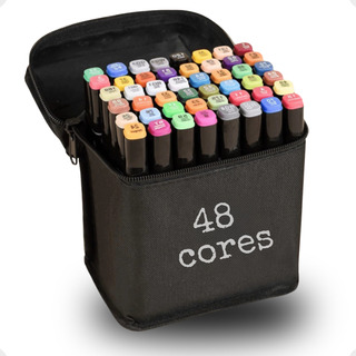 Estojo Maleta Kit Conjunto De Canetinhas Cololoridas 48 Core Estojo Maleta Kit Conjunto De Canetinhas Cololoridas 48 Core