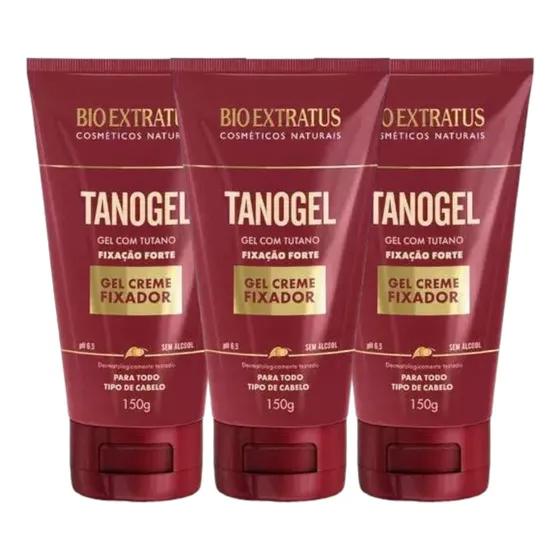 Kit 3 Tanogel Radical Bio Extratus Fixação Forte 150g