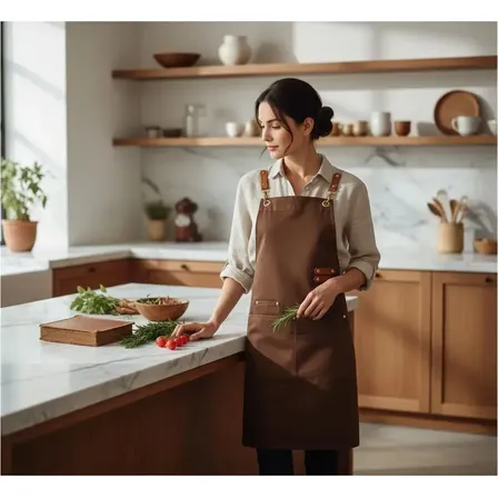 Avental De Cozinha Profissional Impermeável Respirável Bolso
