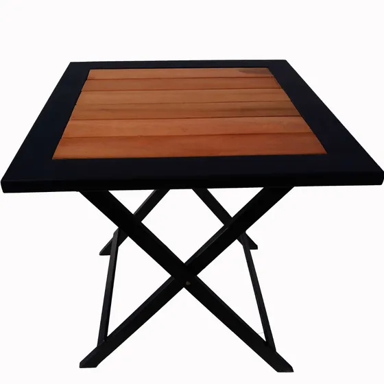 Mesa de exterior URWA Mesa urwa 700 de hierro color negro/marrón