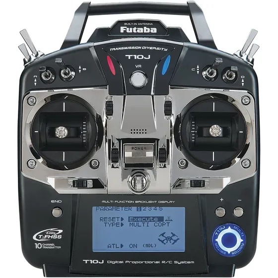 Radio Control Futaba 10ja, 10 Canales, Con Receptor R3008sb