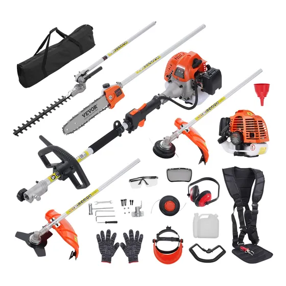 Kit 6 En 1 Desmalezadora Podadora Cortaseto Motosierra Vevor