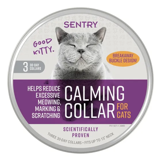 . Coleira Calmante Para Gatos Sentry Pet Care 30 Dias, 3 A