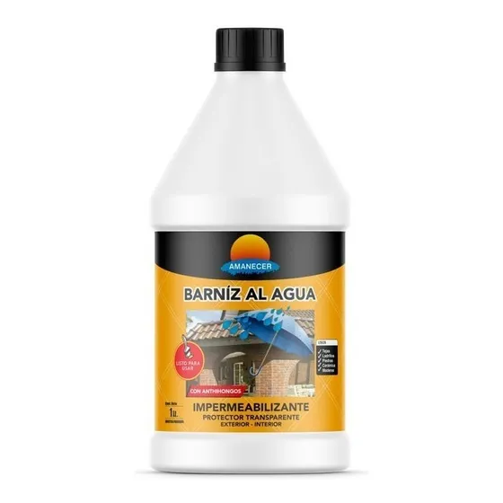 Barniz Protector Transparente Al Agua 1lt  | Amanecer