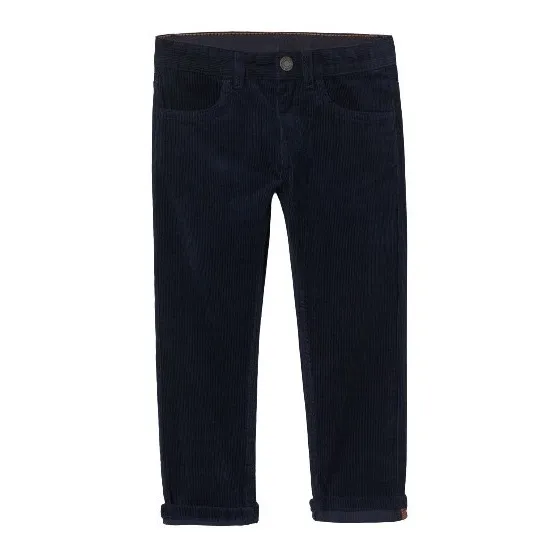 Pantalón De Pana Azul H&m Niño Talla 5-6 Ajustable