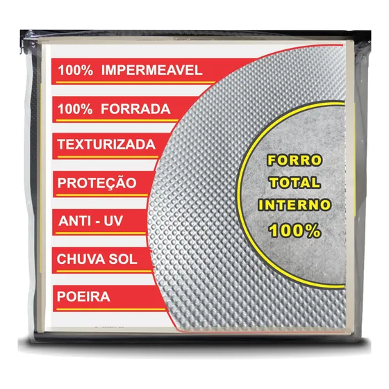 Capa P/ Cobrir Carro Sol Chuva Proteção Forrada Total Uv