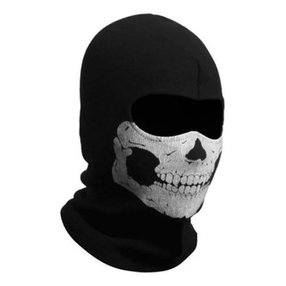 Máscara Completa Black Balaclava Ghosts Skull... Máscara Completa Black Balaclava Ghosts Skull...