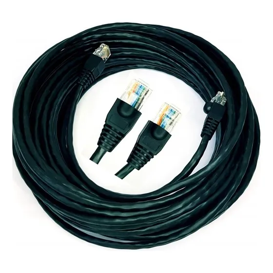 Cabo De Rede Cat6 Preto 40 Metros Giga 10/1000 100% Cobre