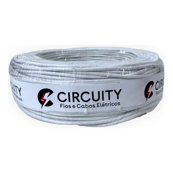 Cabo unipolar Circuity 1 x 4 mm 1x4mm² branco x 100m em rolo