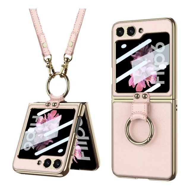 Estuche Gkk Electro Plateado De Lujo Para Samsung Z Flip6