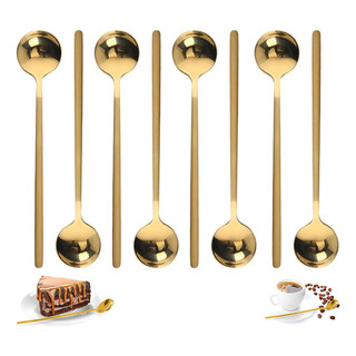 8 Piezas Cucharas Para Cafe, Cucharas Doradas, Cucharas 8 Piezas Cucharas Para Cafe, Cucharas Doradas, Cucharas