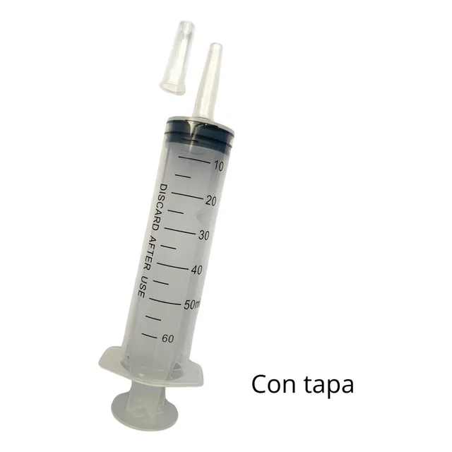 Jeringa Punta Cateter 60 Ml Estéril X 3 Unidades 60 Ml