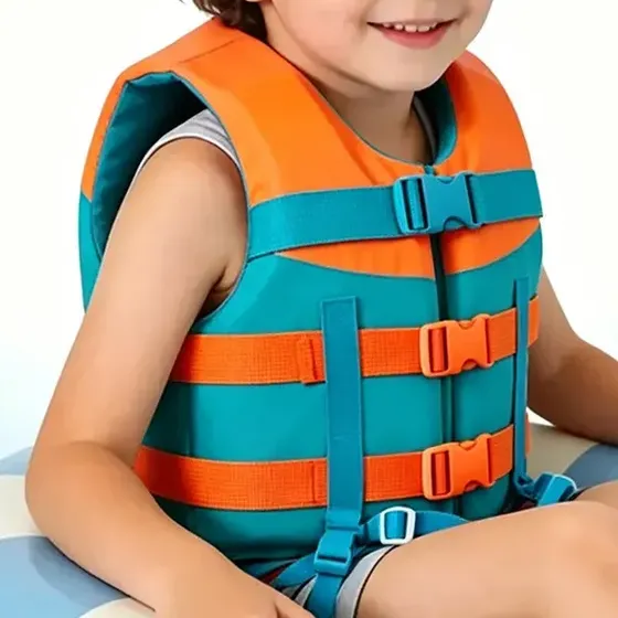 Flotador Infantil Chaleco Seguro Salvavidas Ajustable Turquesa