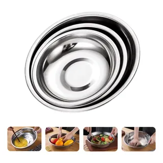 Kit 3 Bacia Bowl Tigela Inox EmpilhĂĄvel Resistente Multiuso Kit 3 Bacia Bowl Tigela Inox EmpilhĂĄvel Resistente Multiuso