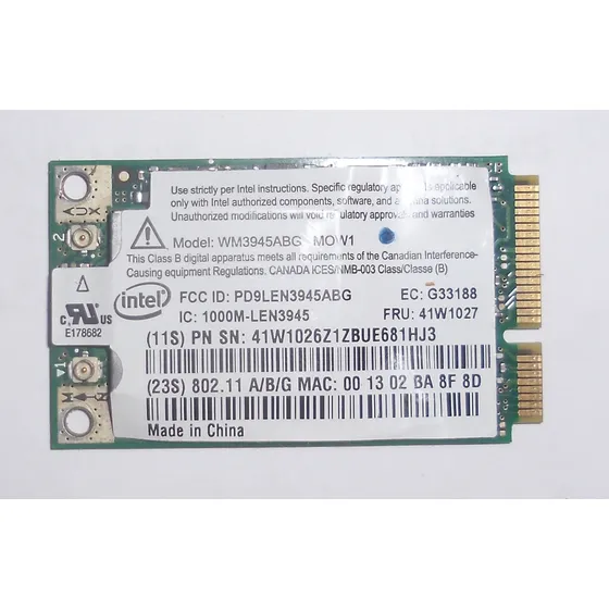 Tarjeta Red Wifi Laptop (m-pci-e) Intel Mod Wm3945abg Mow1