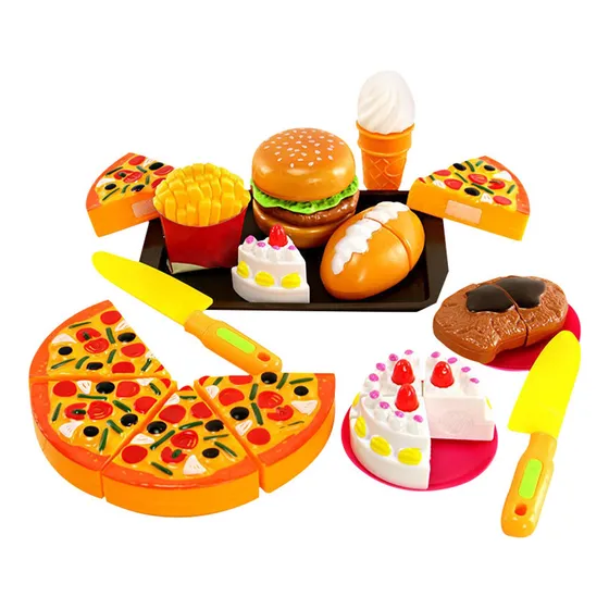 Kids Pretend Play Food Sets Fake Food Toy Toddler Play Kitch