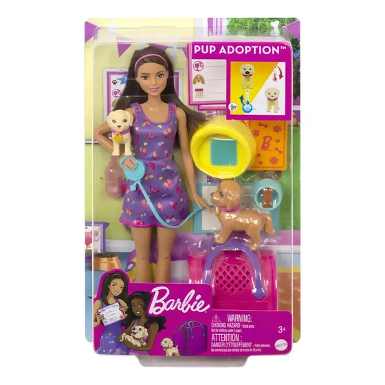 Barbie Set De Juego Adopta Un Perrito Latina