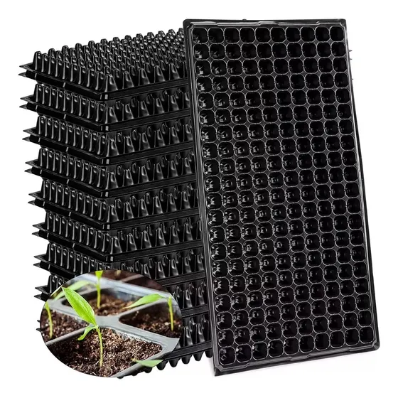 Pack De 12 Bandejas Rígidas Para Semilleros, 200 Hoyos