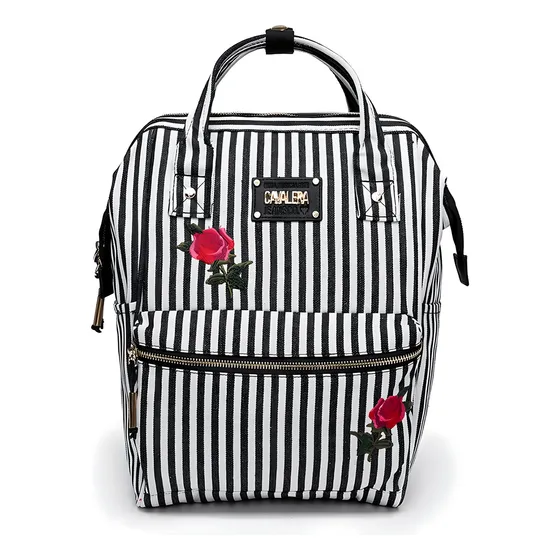 Mochila Bolsa Cavalera Espaçosa Resistente Cor Branco Reforçada