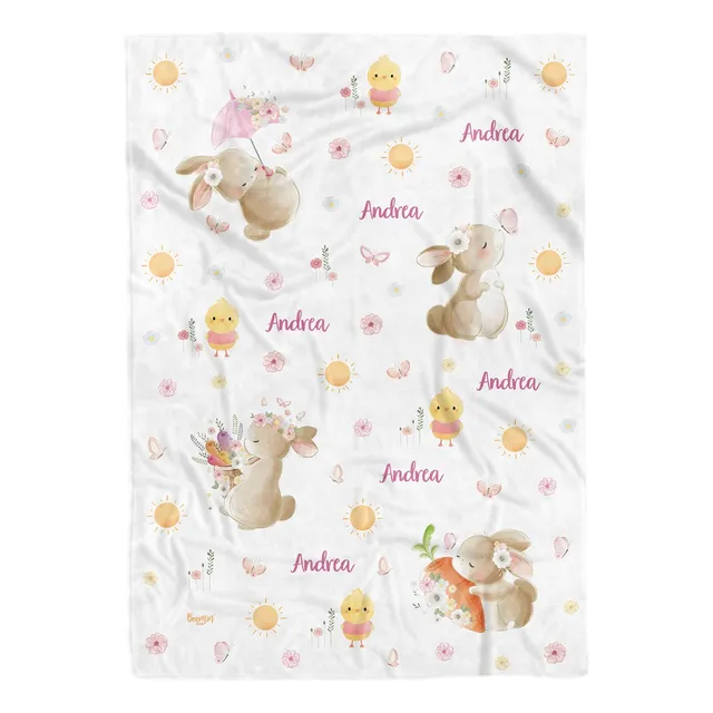 Cobija Frazada Personalizada Para Bebé Niño Niña Suave
